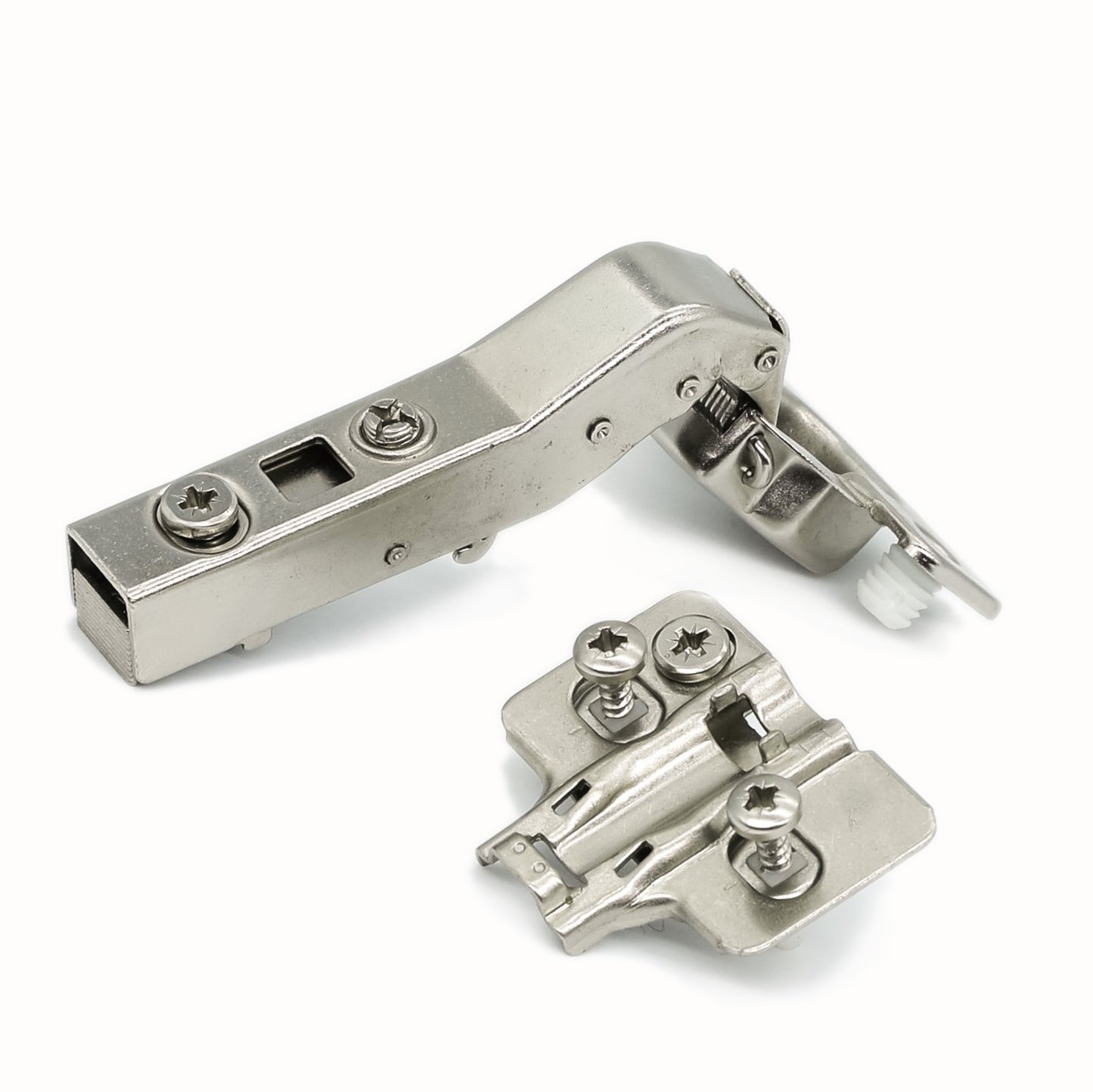 45º Soft Close Upper Corner Cabinet Hinge with Dowels/Plate with Dowels+Screws - CS45DD